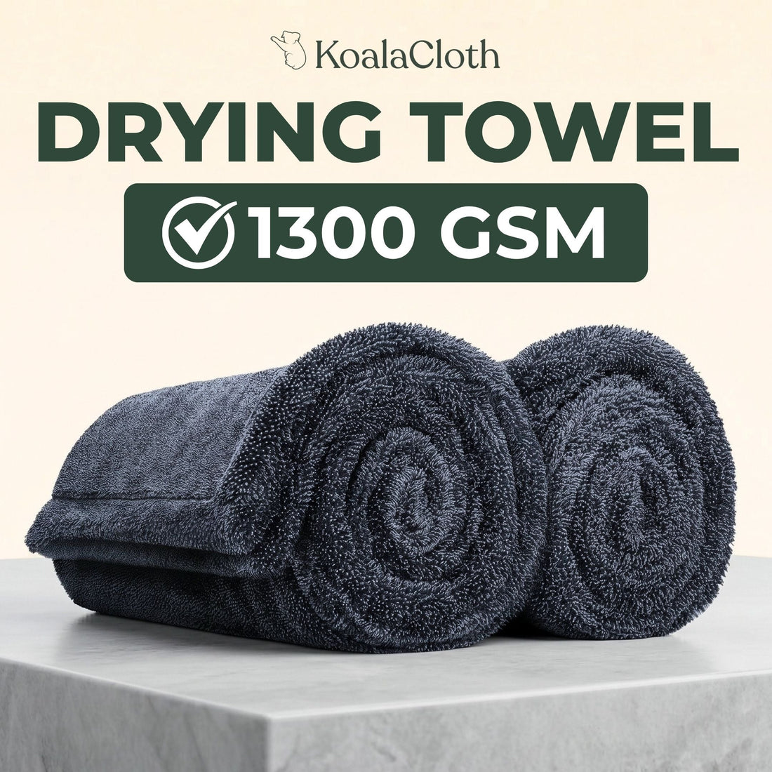 Mammoth Towel – 1300 GSM Car Cleaning & Drying Cloth (90×60 cm)