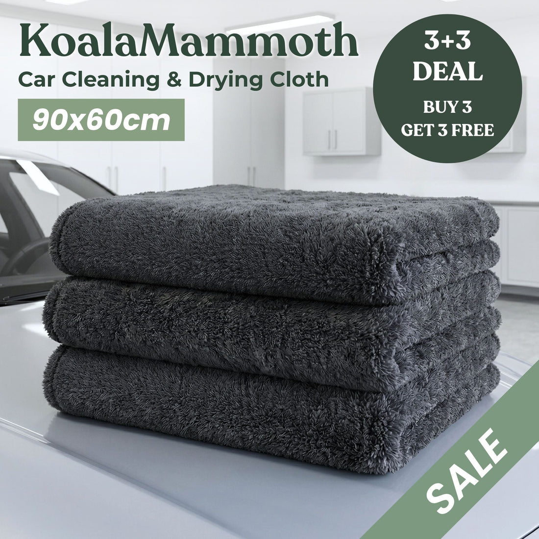 Mammoth Towel – 1300 GSM Car Cleaning & Drying Cloth (90×60 cm)