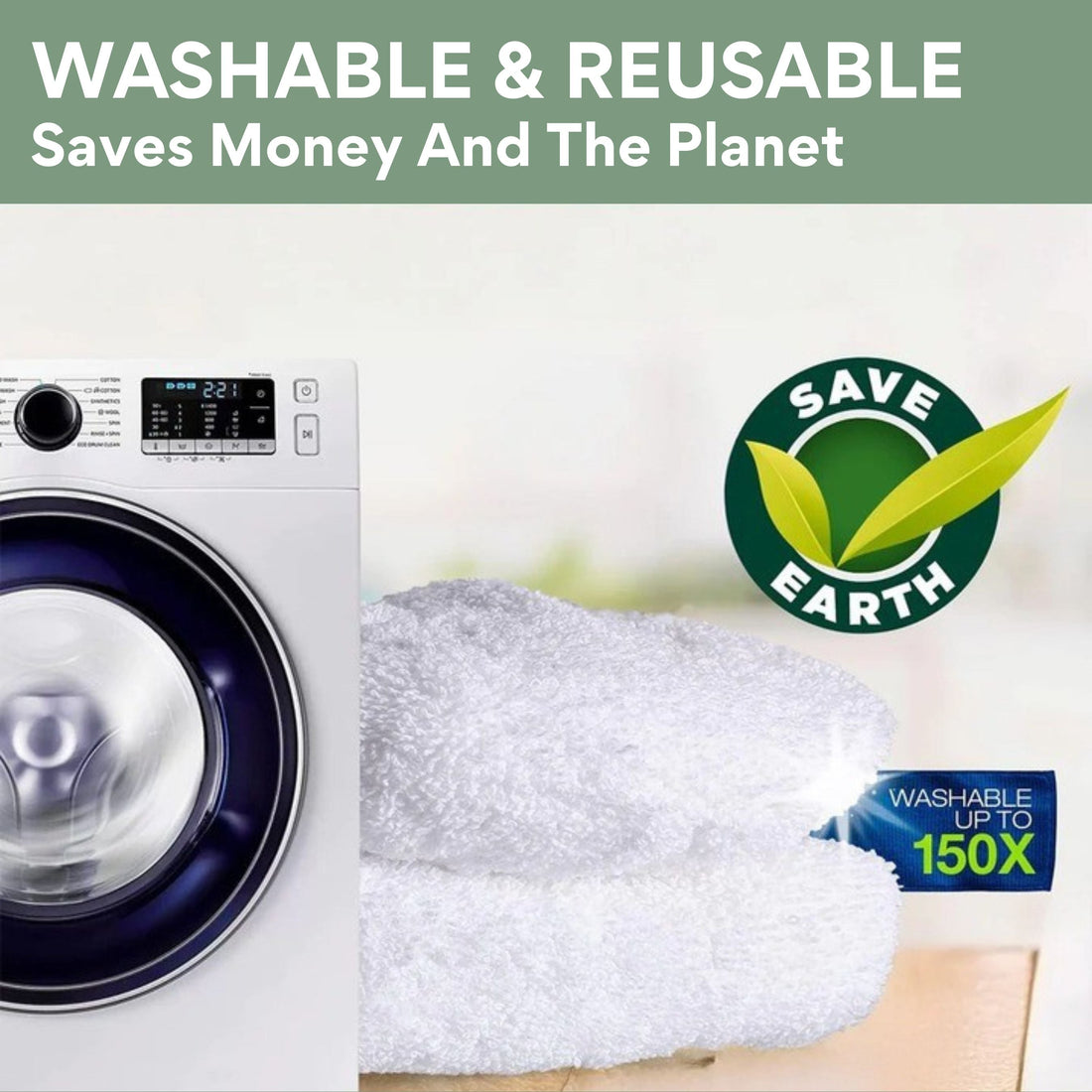 Mop  – Washable & Reusable Mop Pads for Effortless Cleaning