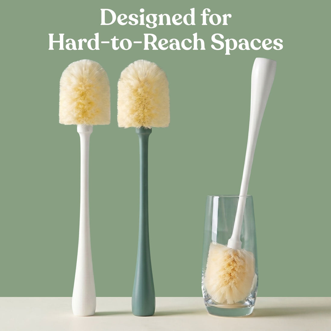 Bottle Brush – Soft Bristle Cleaning Brush for Bottles, Glasses & Carafes