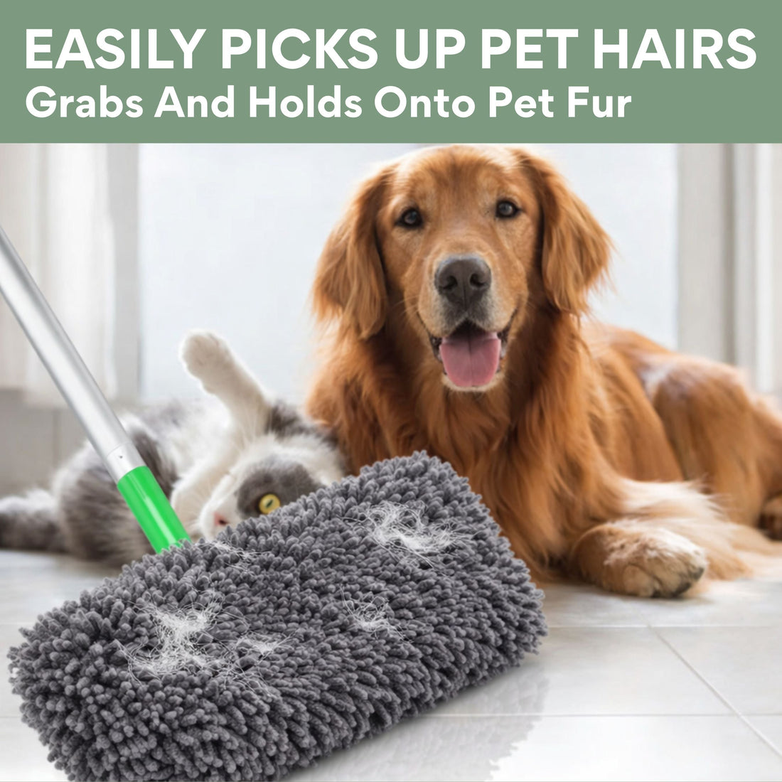Mop  – Washable & Reusable Mop Pads for Effortless Cleaning