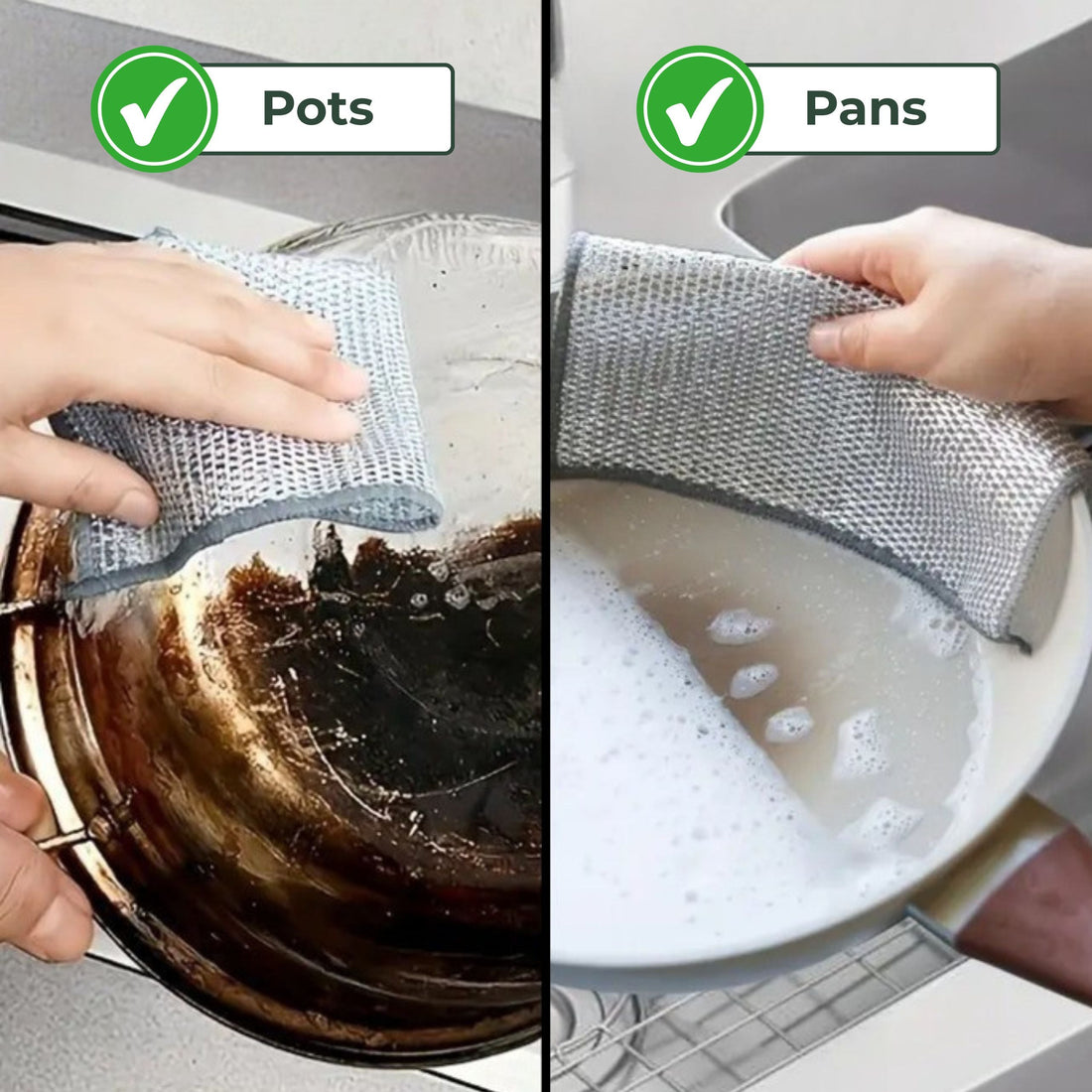 Scrub Single – Hygienic Mesh for Tough, Scratch-Free Cleaning (20x20cm)