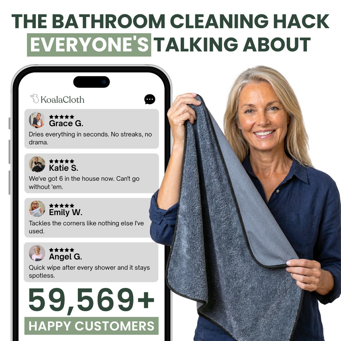 XXL Bundle (60x40cm) – Streak-Free Cleaning With Just Water