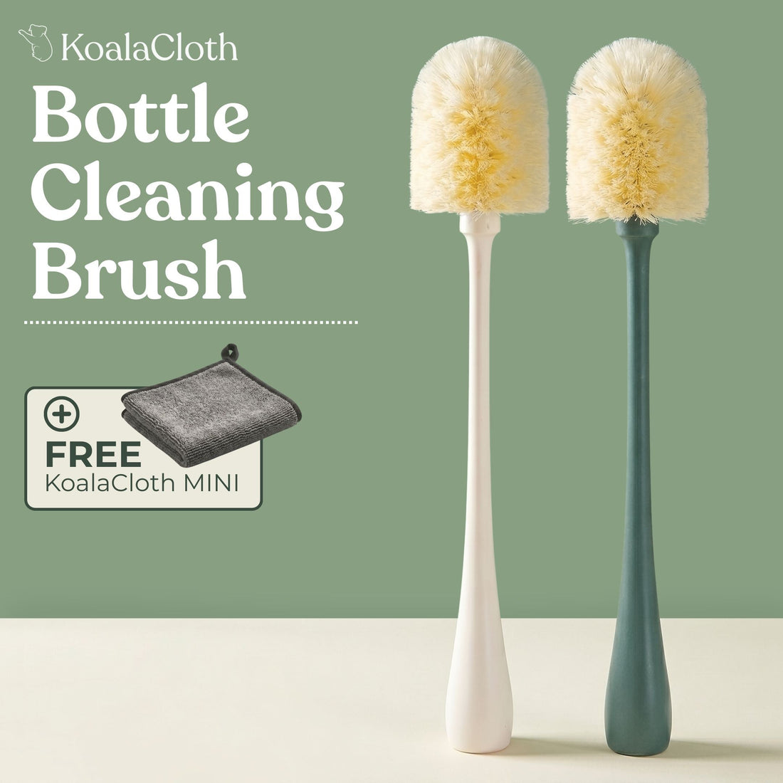 Bottle Brush – Soft Bristle Cleaning Brush for Bottles, Glasses & Carafes